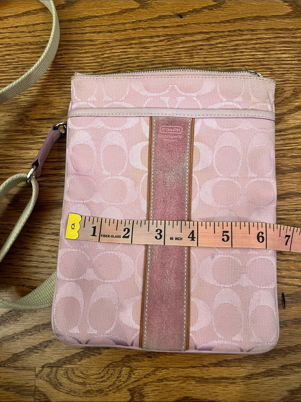 Coach Pink Signature Small Crossbody Bag - Picture 9 of 9